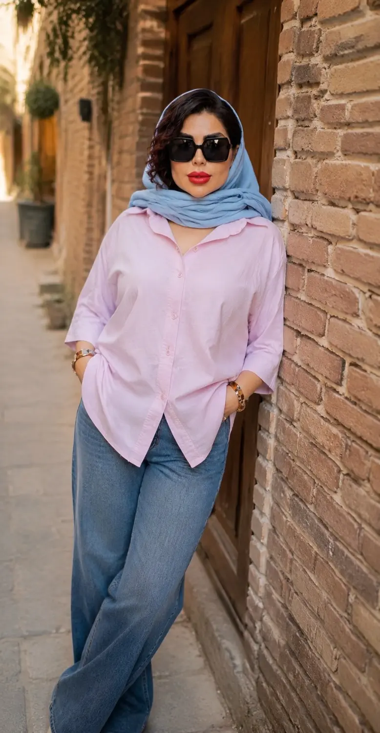 شومیز کتان نخ ملیسا